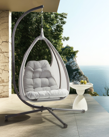 Whole Home - AVEGNO hanging armchair with support Light grey