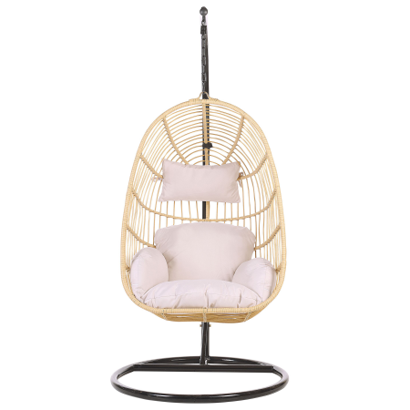 Hanging Armchair with Support CASOLI Synthetic Rattan Natural [3]