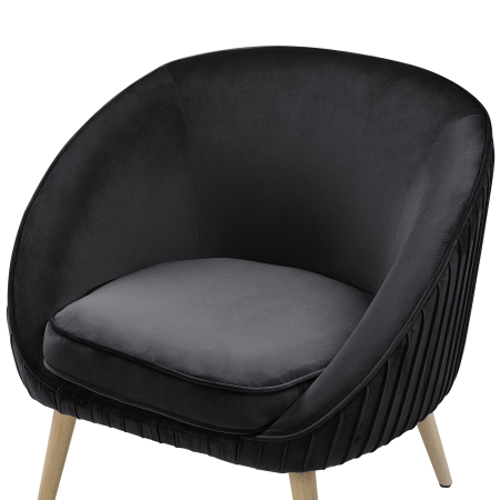 TROMSO armchair Black velvet [5]