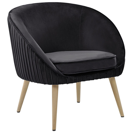 TROMSO armchair Black velvet [1]