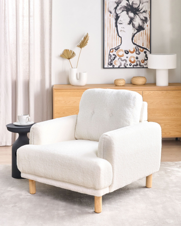 Whole Home - TUVE armchair Boucle White