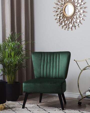 Fotoliu - VAASA Emerald Green Velvet armchair
