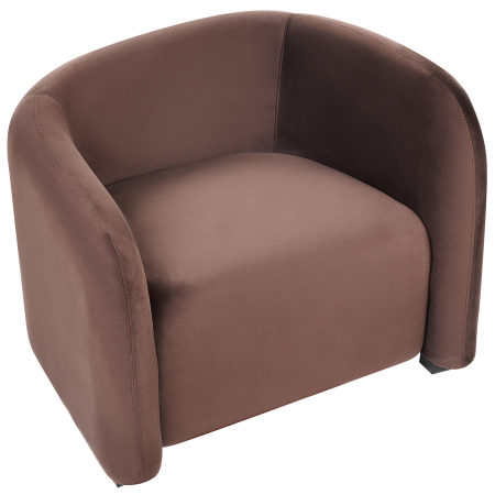 VELTADA Dark Brown Velvet armchair [4]