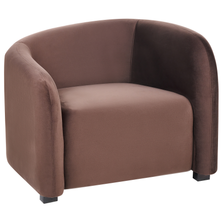 VELTADA Dark Brown Velvet armchair [1]