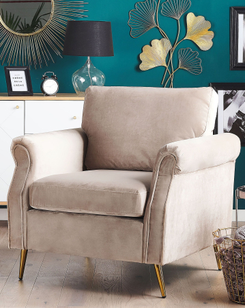 Fotoliu - VIETAS armchair Velvet Taupe