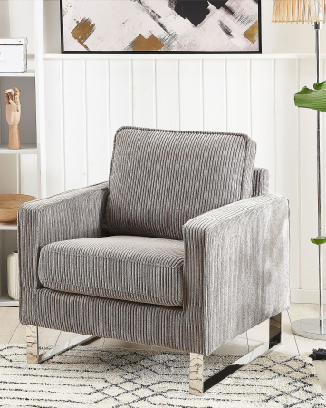 Fotoliu - VIND Armchair Light Grey Velvet