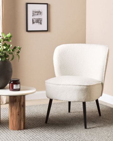 Whole Home - VOSS Boucle Armchair White