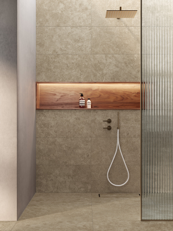 GRESIE HALEN TAUPE 30X60RT 30X60X8 – plăci porțelanate rectificate, nuanță taupe caldă, aspect modern și versatil, potrivite pentru pardoseli și pereți în spații rezidențiale sau comerciale [1]