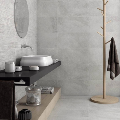 GRESIE YORK ASH 60X120     60X120RT - Plăci porțelanate rectificate 60x120 cm, grosime 9 mm,nuanță neutră Ash [2]