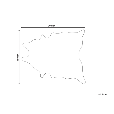 BOGONG Faux Cowhide Brown/White 150 x 200 cm [2]