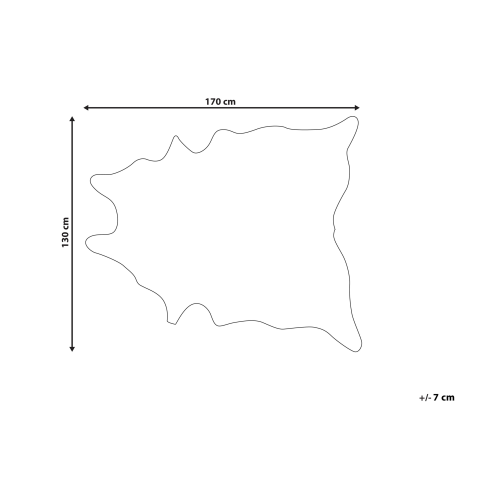 Imitație de piele de vacă BOGONG Maro închis 130 x 170 cm [2]