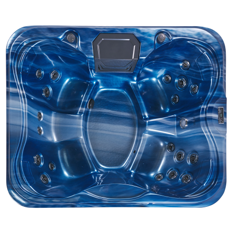 Outdoor jacuzzi with LED ARCELIA Blue [3]