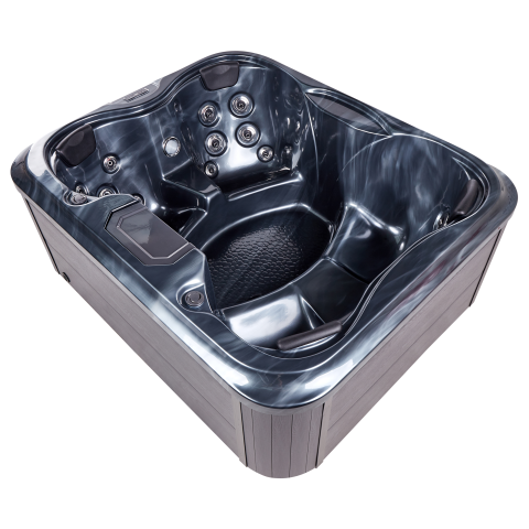 Outdoor Jacuzzi with LED ARCELIA Grey [1]
