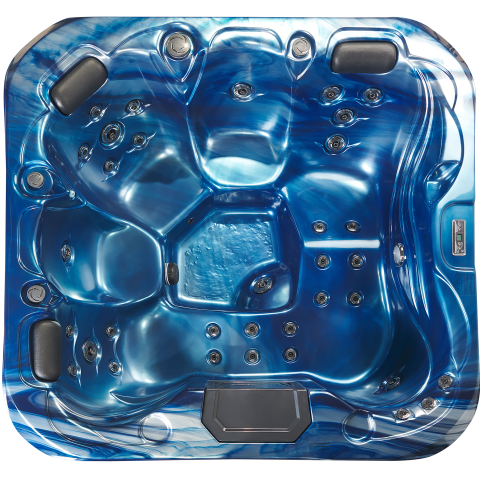 Outdoor Jacuzzi with LED LASTARRIA Blue [3]