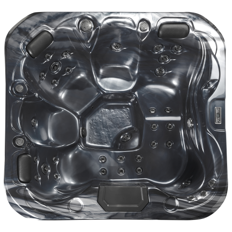 Jacuzzi exterior cu LED LASTARRIA Gri grafit [3]