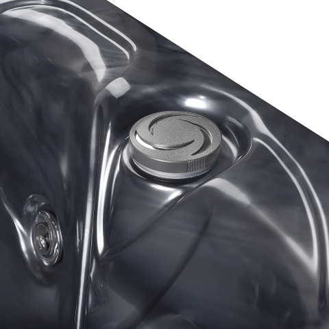 Jacuzzi exterior cu LED LASTARRIA Gri grafit [9]