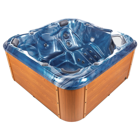 Jacuzzi exterior cu LED TULAROSA Albastru [1]