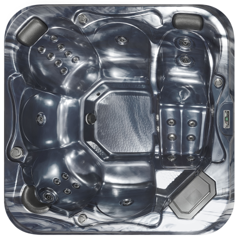 Jacuzzi exterior cu LED TULAROSA Gri grafit [3]