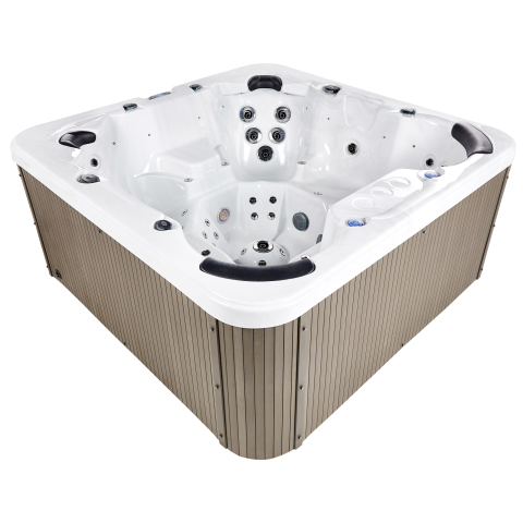 Outdoor Jacuzzi with LED VILLARRICA White [5]