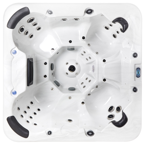 Outdoor Jacuzzi with LED VILLARRICA White [4]