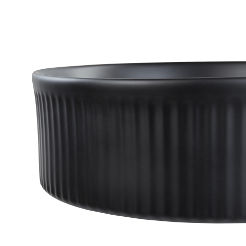 GELDO Countertop Washbasin ⌀ 37 cm Ceramic Black [3]