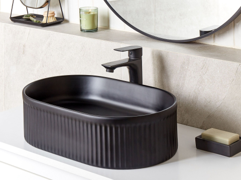 Lavoare - GELDO Countertop Washbasin 49 x 31 cm Ceramic Black