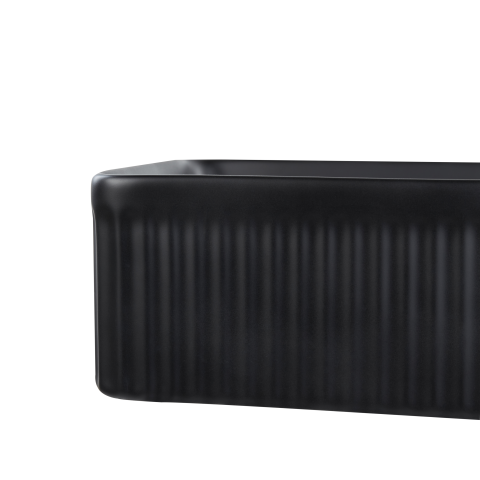 Countertop washbasin GELDO 50 x 34 cm Ceramic Black [3]