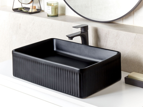 Lavoare - Countertop washbasin GELDO 50 x 34 cm Ceramic Black