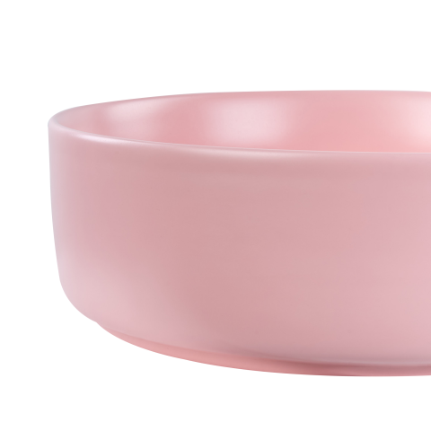 Lavoar pe blat GUDAR ⌀ 37 cm Ceramică Roz [3]