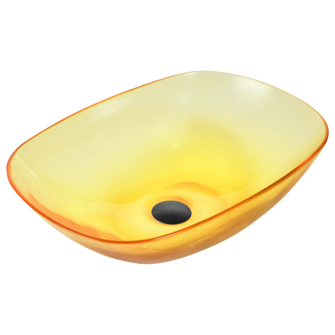 MOENGO countertop washbasin 54 x 36 cm Acrylic composite Yellow [1]