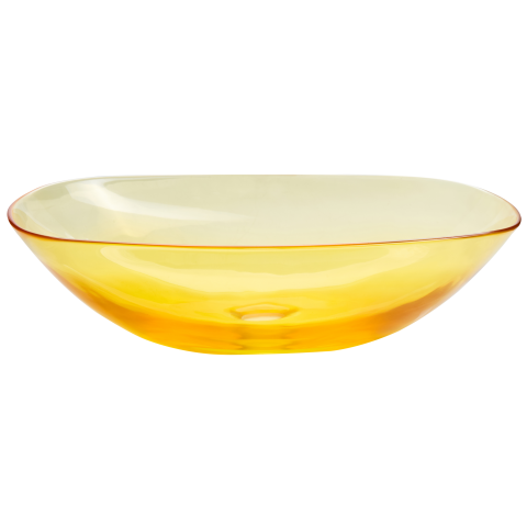 MOENGO countertop washbasin 54 x 36 cm Acrylic composite Yellow [3]