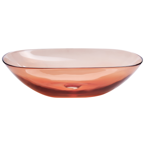 MOENGO countertop washbasin 54 x 36 cm Acrylic composite Light red [3]