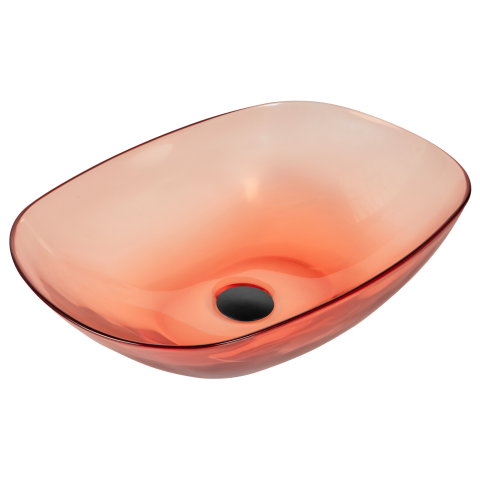 MOENGO countertop washbasin 54 x 36 cm Acrylic composite Light red [1]