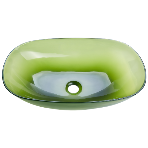Lavoar pe blat MOENGO 54 x 36 cm Compozit acrilic Verde [4]