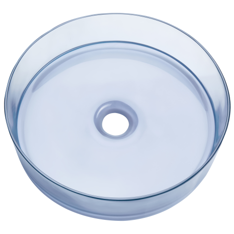 Lavoar pe blat TOLOSA ⌀ 36 cm Compozit acrilic Albastru deschis [4]