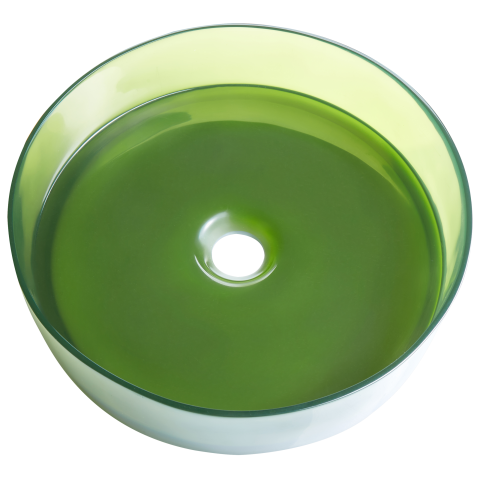 Lavoar pe blat TOLOSA ⌀ 36 cm Compozit acrilic Verde [4]