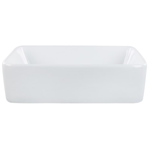 Lavoar pe blat TRAVESIA 49 x 38 cm Ceramică Alb [1]