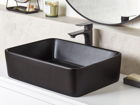 Lavoare - TRAVESIA Countertop Washbasin 49 x 38 cm Ceramic Black