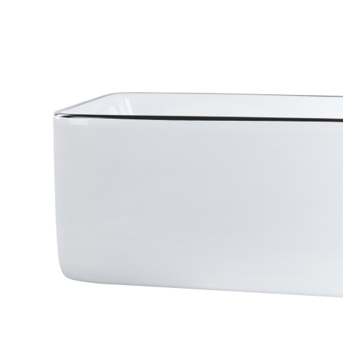 Lavoar pe blat XERT 49 x 38 cm Ceramică Alb [3]