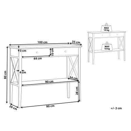 Console table AVENUE Black [2]