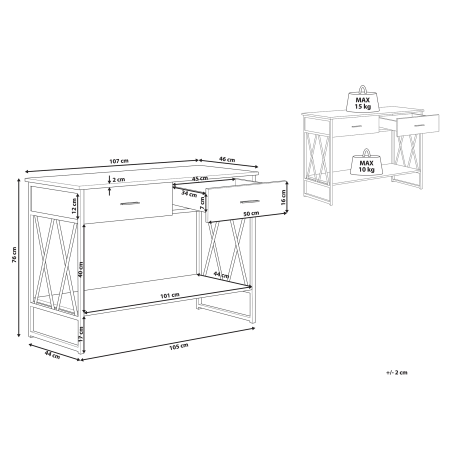 AYDEN Console Table Taupe [2]