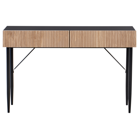 Masă consolă BLYTHE Frasin natural Negru [4]