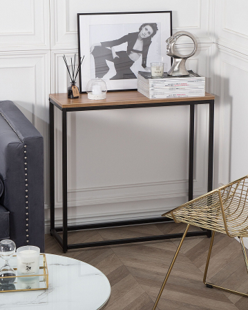 Masă consolă - DELANO Console table Brown/Black