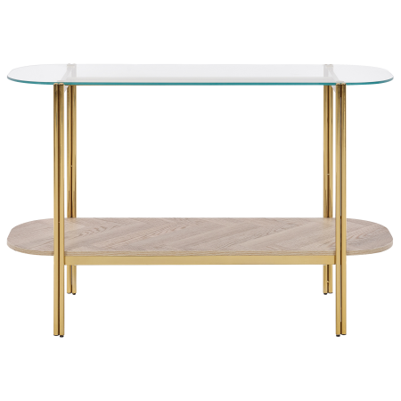 LOVELL console table Tempered glass Gold [3]