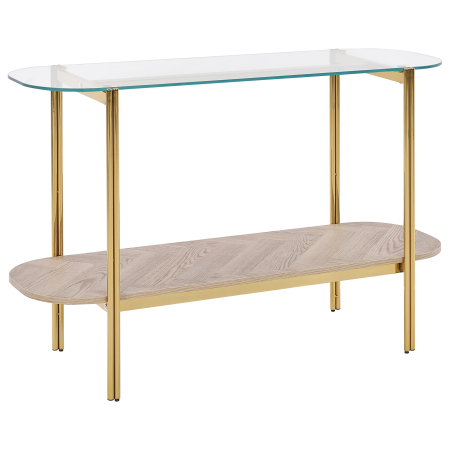 LOVELL console table Tempered glass Gold [1]
