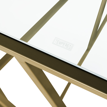 Console table ORLAND Glass Gold [4]