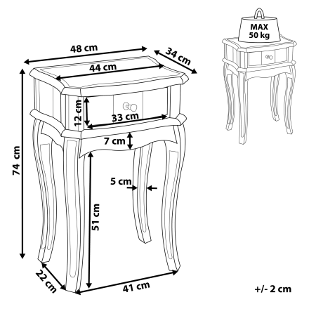 Masă consolă SOMMA Argintiu reflexiv [2]