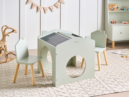 Mese - Masă cu scaune pentru copii QUILPIE Verde deschis