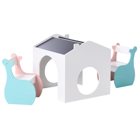 Masă cu scaune pentru copii WOOLI Multicolor [1]