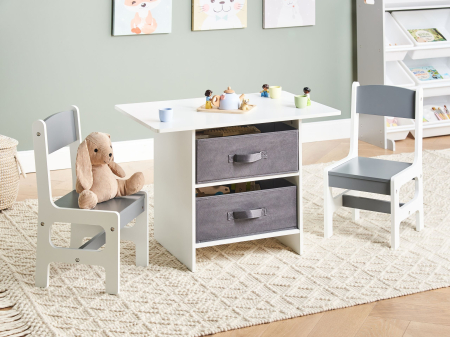 Mese - Masă cu scaune pentru copii YALGOO Alb